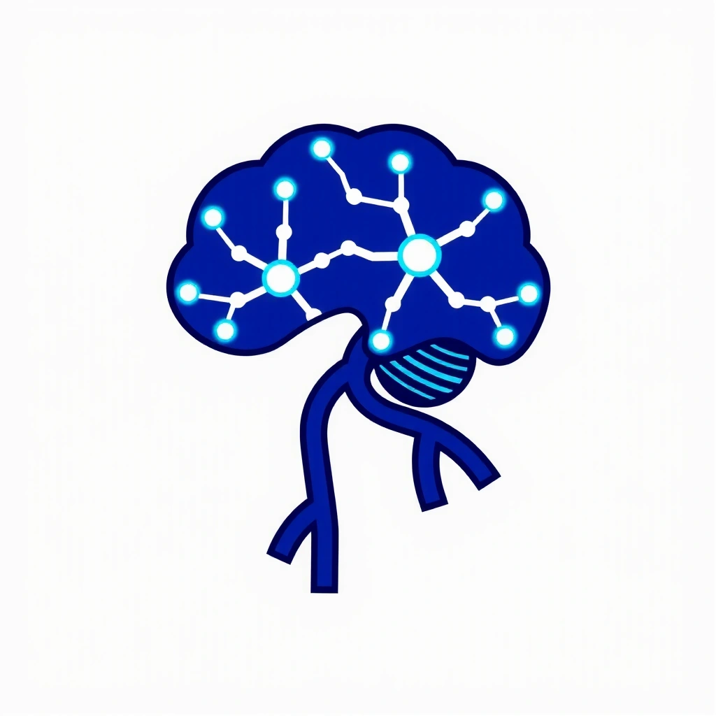 Cerebro humano estilizado