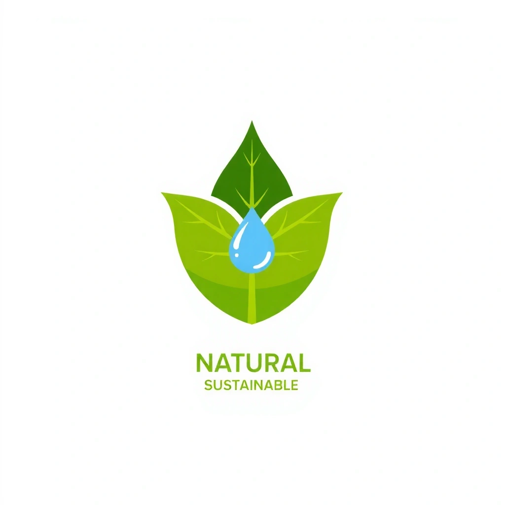 Hoja de planta y gota de agua