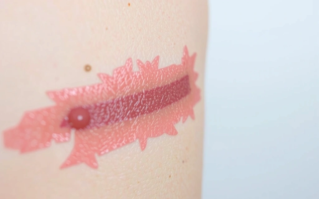 Representación visual de un hematoma o sangrado, simbolizando la deficiencia de Vitamina K.